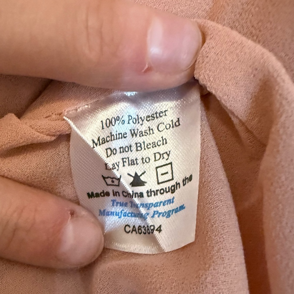 NWT Smocked Bodice Pink Prairie Midi Dress - Size M - Picture 7 of 7